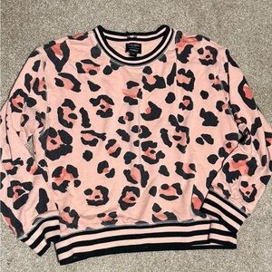 David Lerner for Evereve size small peachy pink leopard